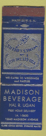 Matchbook Cover - Maidson Beverage WORN