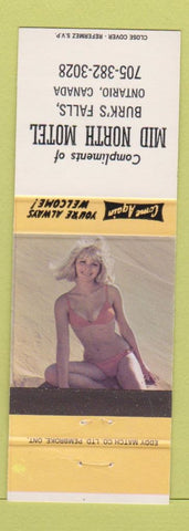 Matchbook Cover - Mid North Motel Burk's Falls ON pinup