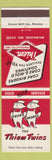Matchbook Cover - Thiem Twins Core Binders Mold Coatings Milwaukee WI