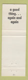 Matchbook Cover - Sourdough Inn Salmon Bake Skagway AK WEAR