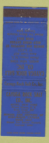 Matchbook Cover - Cayuga Rock Salt Myers NY Ithaca