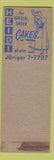 Matchbook Cover - Giant Grocery Enriched Bread girlie back
