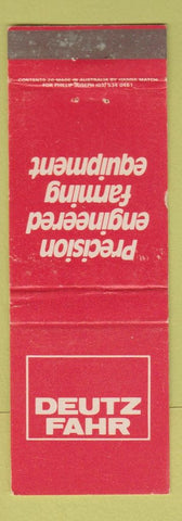 Matchbook Cover - Deutz Fahr Engineering Farm Equipment WEAR