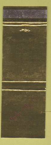 Matchbook Cover - Hydro Manufacturing Company IMPRINT