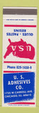Matchbook Cover - US Adhesives Chicago IL Glues Pastes Resins