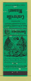 Matchbook Cover - Centerville MO Perkins Americana Reynolds County green WEAR