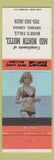 Matchbook Cover - Mid North Motel Burk's Falls ON pinup