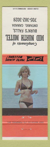 Matchbook Cover - Mid North Motel Burk's Falls ON pinup