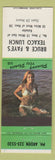 Matchbook Cover - Bruce and Faye's Texaco Lunch oil gas Kaladar ON pinup