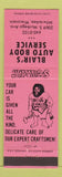 Matchbook Cover - Blair's Auto Body Milwaukee WI caveman salmon