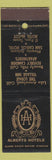 Matchbook Cover - Alberts Hotels Lake Arrowhead Beverly Hills CA Phoenix El Paso