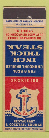 Matchbook Cover - Hoos Isbells Nautical Inn Skokie IL