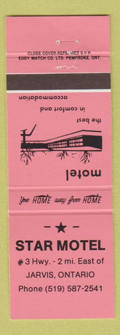 Matchbook Cover - Star Motel Jarvis ON