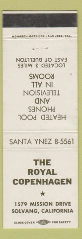Matchbook Cover - Royal Copenhagen Solvang CA