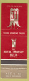 Matchbook Cover - Royal Embassy Hotel Montreal QC