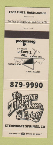 Matchbook Cover - Tugboat Saloon Eatery Steamboat Springs Colorado