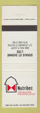 Matchbook Cover - Nutribec Dorais Et Dionne ST Leonard D'Aston farming