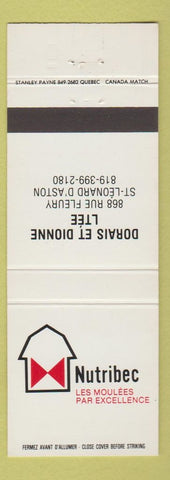 Matchbook Cover - Nutribec Dorais Et Dionne ST Leonard D'Aston farming