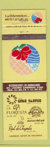 Matchbook Cover - Hotels Mexico Ajijic Paseo Del Prado