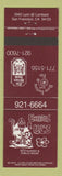 Matchbook Cover - Liverpool Lil's Restaurant San Francisco CA