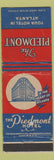Matchbook Cover - Piedmont Hotel Atlanta GA WEAR