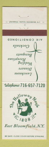 Matchbook Cover - Holloway House East Bloomfield NY WEAR