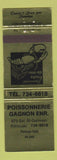 Matchbook Cover - Poissonnerie Gagnon Rimouski QC