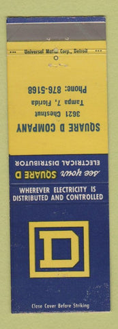 Matchbook Cover - Square D Electrical Supply Tampa FL