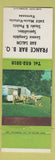 Matchbook Cover - France BBQ Varennes QC