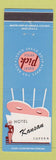 Matchbook Cover - Albert Pick Hotels Hotel Kansan Topeka KS