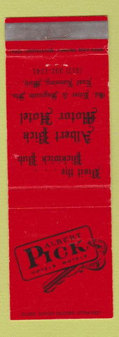 Matchbook Cover - Albert Pick Motor Hotel East Lansing MI