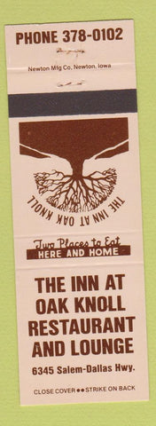 Matchbook Cover - Inn at the Oak Knoll Restaurant Salem OR