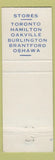Matchbook Cover - McDermott's Discount Stores Toronto Hamilton Oshawa ON