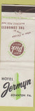 Matchbook Cover - Albert Pick Hotels Hotel Jermyn Scranton PA WEAR