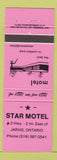 Matchbook Cover - Star Motel Jarvis ON neon pink