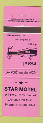 Matchbook Cover - Star Motel Jarvis ON neon pink