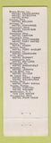 Matchbook Cover - Albert Pick Hotels Hotel Congress Chicago IL