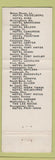 Matchbook Cover - Albert Pick Hotels Hotel Roosevelt Pittsburgh PA
