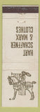 Matchbook Cover - Hart Schaffner Marx Clothes Nashville TN Joseph Frank WEAR