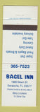 Matchbook Cover - Bagel Inn Sarasota FL