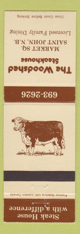 Matchbook Cover - Woodshed Steakhouse Saint John NB