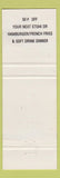 Matchbook Cover - L Byron's Drive In Stoney Creek ON