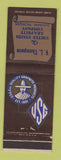 Matchbook Cover - United States Graphite VL Thompson Saginaw MI