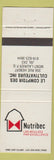Matchbook Cover - Nutribec Mont Laurier QC agriculture farming