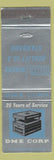 Matchbook Cover - DME Corps Atlanta Chicago Dayton OH Detroit
