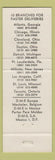 Matchbook Cover - DME Corps Atlanta Chicago Dayton OH Detroit