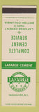 Matchbook Cover - Portland Cement Lafarge Vancouver BC