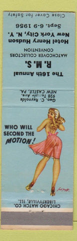 Matchbook Cover - RMS Convention Henry Hudson Hotel New York City 1955 pinup