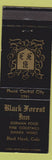 Matchbook Cover - Black Forrest Inn German Food Black Hawk Colorado WEAR