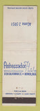 Matchbook Cover - Ambassador Hotel Denver Colorado WEAR